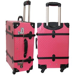 Amerileather 'Pink Vintage' 23-inch Spinner Trunk Upright