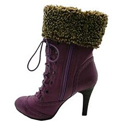 Viva Secret Women's 'Gia-2' Lace-Up Boots