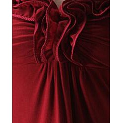 Dating Apparel Junior's Chiffon Ruffle Strapless Dress