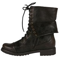 Neway by Beston Women's 'legend-03' Brown Combat Boots