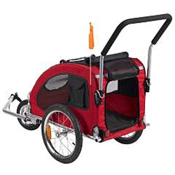 Merske Medium Red Comfy Dog Bike Trailer/ Stroller Kit
