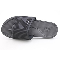 New Balance Men's Mosie Slide Black Sandals Wide (Size 8) - Overstock ...