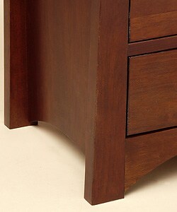 Milton Chestnut Three-drawer Nightstand