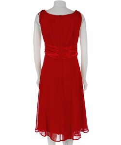 Connected Apparel Women's Sleeveless Red Dress
