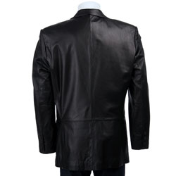 Izod Men's 2-button Leather Blazer