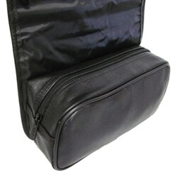 Amerileather Black All-leather Travel Kit