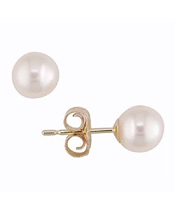 14k Cultured Pearl Earrings (5.5-6mm)