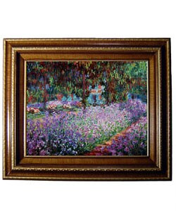 Claude Monet 'Artist's Garden' Framed 2-piece Canvas Art Set