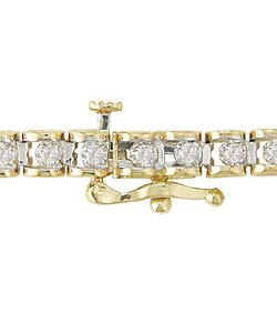 10kt Yellow Gold 1/2-ct Diamond Tennis Bracelet (J-K, I1-2)
