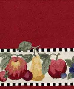 Siena Fruit Border Red Rug (410 x 710)
