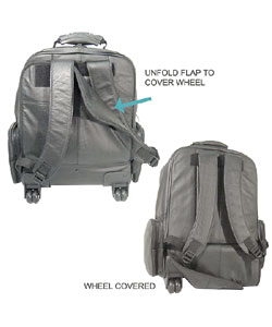 APC Leather Backpack on Wheels