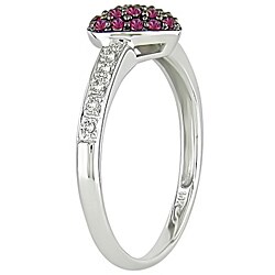 14k White Gold Sapphire Heart Ring