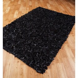 Leather Allover Shag Rug (2' x 3')