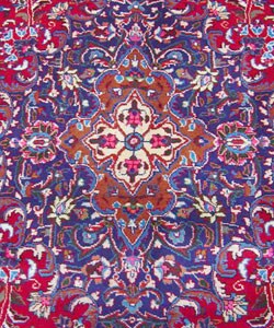 Iranian Mashad Hand-knotted Rug (9'7 x 12'10)