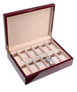 Watch Collection 12-watch Mahogany Box