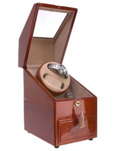 Cherry Two-watch Winder and 11-watch Collection Box