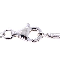 Sterling Silver Rectangle Pendant Necklace