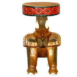 Hand-carved Thai Elephant Table