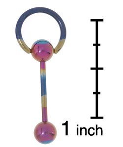 Titanium Barbell with Hoop