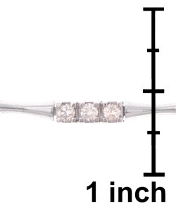 14k Gold 2ct TDW Diamond 3-stone Tennis Bracelet (J, I1)