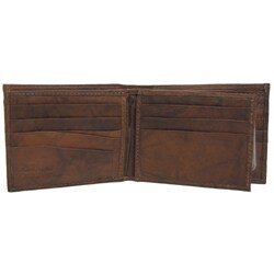 Signature Genuine Leather Bi-fold Wallet