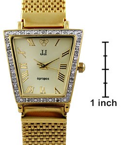 Apropos by JJ Women's 16 Diamond Dress Watch