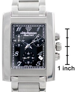 Jules Jurgensen Men's Black Dial Chronograph Watch