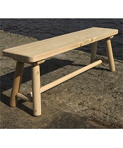 Rustic Adirondack Cedar Dining Bench