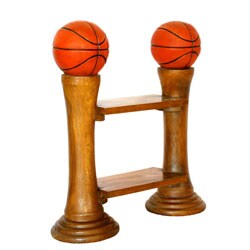 Hand-carved Sports Balls Bookshelves