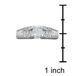 14k White Gold 1-1/4ct TDW Diamond Engagement Ring