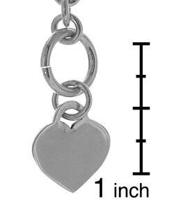 Sterling Silver Toddler Heart Toggle Bracelet