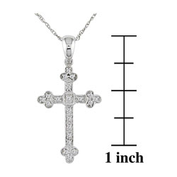 10k White Gold & 1/10ct Diamond Pendant