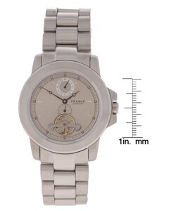 Prague Men's Automatic Grey Dial Stainless Steel Watch