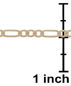 10k Gold Diamond-cut Figaro Chain & Bracelet Set