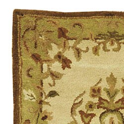 Handmade Heritage Beige Wool Rug (6' x 9')