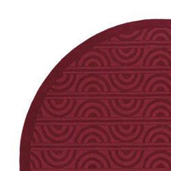 Hand-tufted Marabela Red Wool Rug (7'9 Round)