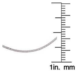 14-kt White Gold 24-inch Silk Foxtail Necklace