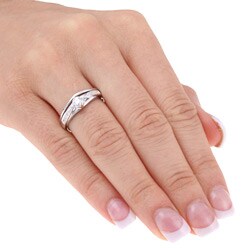 14k White Gold 1/4ct TDW Diamond Bridal Ring Set (G-I, I3)