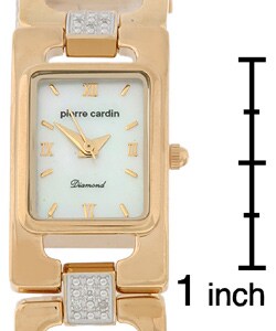 Pierre Cardin Goldtone Diamond Mother of Pearl Watch