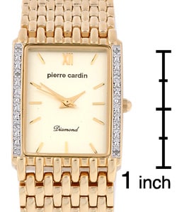 Pierre Cardin Men's Diamond Goldtone Dress Watch