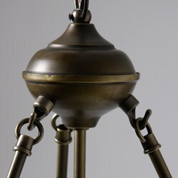 Tiffany-style Geometric Mission-style Hanging Lamp
