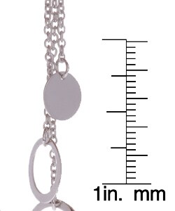 Sterling Silver Dangling Circles Threader Earrings
