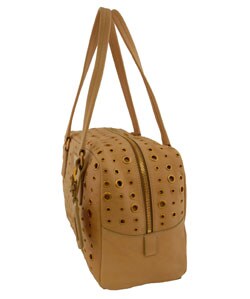 Prada Perforated Leather Satchel