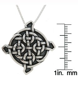 Sterling Silver Ulbster Celtic Shield Necklace