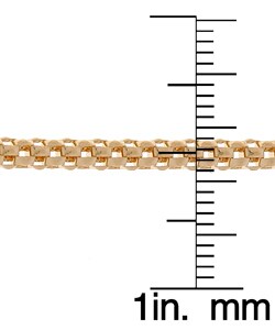 18k Gold Overlay Coreana Chain Necklace