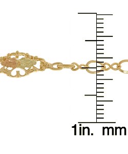 14k Goldfill / Black Hills Gold Filigree Bracelet