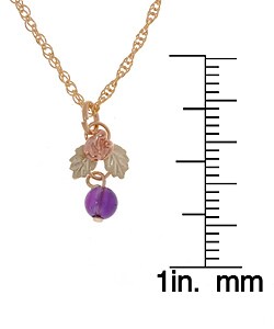 10-kt Black Hills Gold & Amethyst Pendant