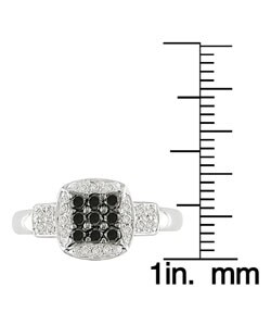 14k White Gold 1/3ct TW Fancy Diamond Ring