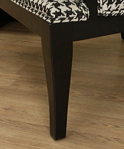 Medford Black & White Houndstooth Chair