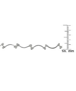 Sterling Silver Curved Barbell Anklet